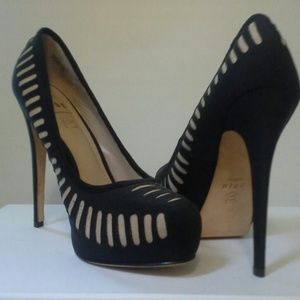 Aldo Black heels sz 11, fits sz 10