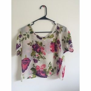 🚫SOLD🚫sheer floral top