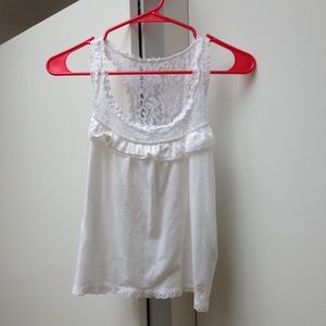 Abercrombie & Fitch white lace top