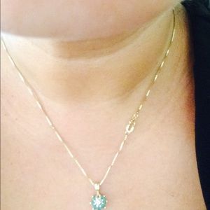 Emerald neckcle 14k
