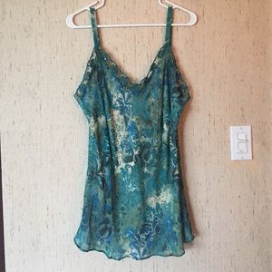 INC Patterned Flowy Tank Top