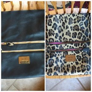Nicole Miller reversible shoulder strap bag.