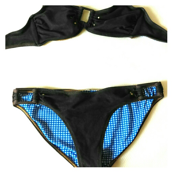 Jean print bikini