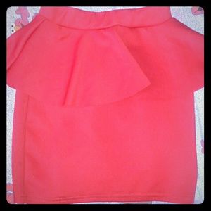 H&m skirt red really cute