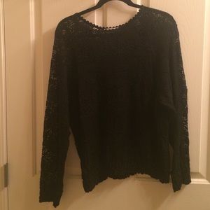 Isabel Marant Etoile black lace top