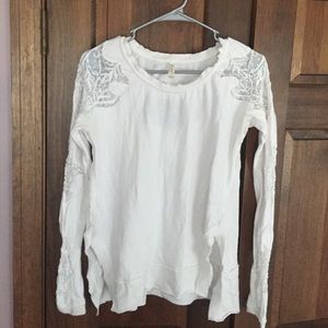 Free People lace cut-out top