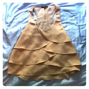Papaya Ruffled Crop Top