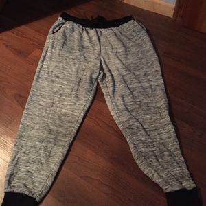 Marble heather gray joggers