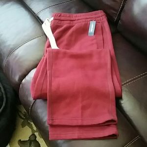 Men's Burgundy Sweat Pants