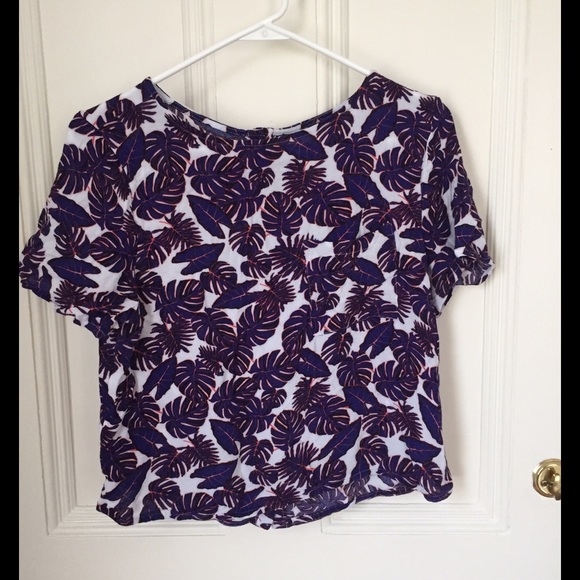Leaf Patterned H&M Top