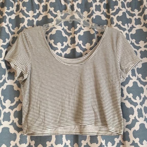 Striped crop top
