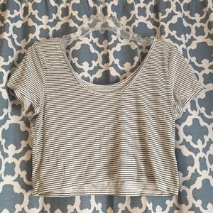 Striped crop top
