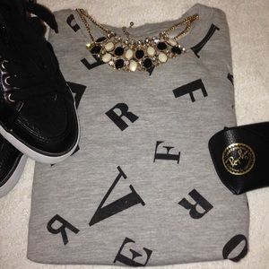 Scrambled Letter Sweater