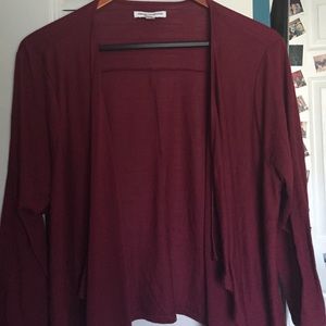 A waterfall open front cardigan