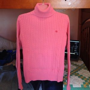 Izod pink turtleneck sweater