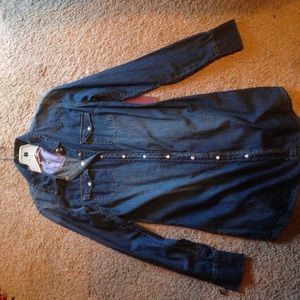 Dark denim dress
