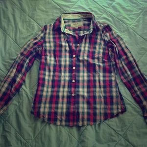 Jack Wills collared plaid shirt