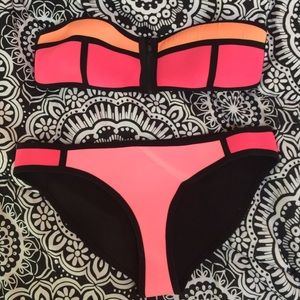 Faux Triangl Neoprene Bikini