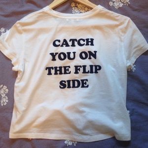 "Catch You On The Flip Side" Crop Top