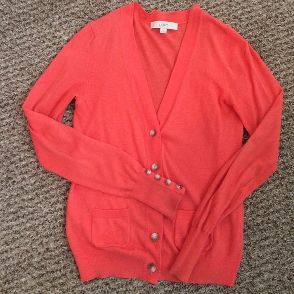 Coral cardigan