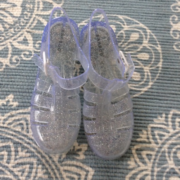 Clear Glitter Jelly Shoes