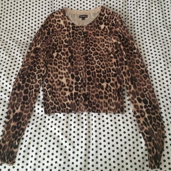 Cheetah print cardigan