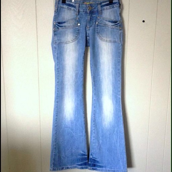 Meg Eco-Denim Light Wash Flare Jeans Size XS