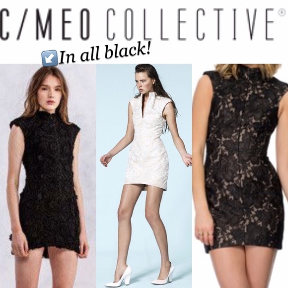 Cameo black lace dress
