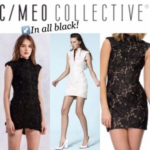 Cameo black lace dress