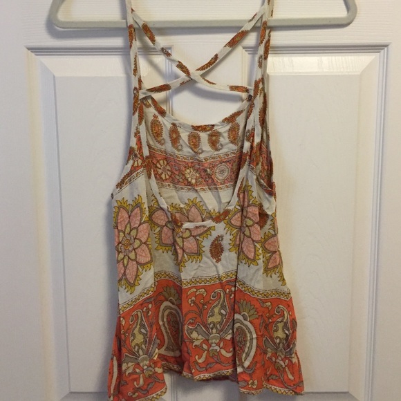 Minkpink Orange Floral Strappy Tank - Picture 2 of 3