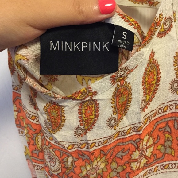 Minkpink Orange Floral Strappy Tank - Picture 3 of 3