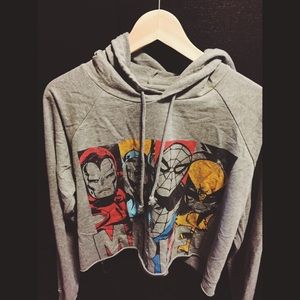 Marvel crop hoodie