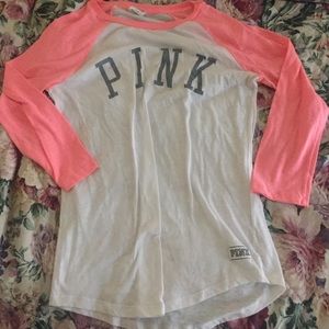PINk vs baseball t shirt