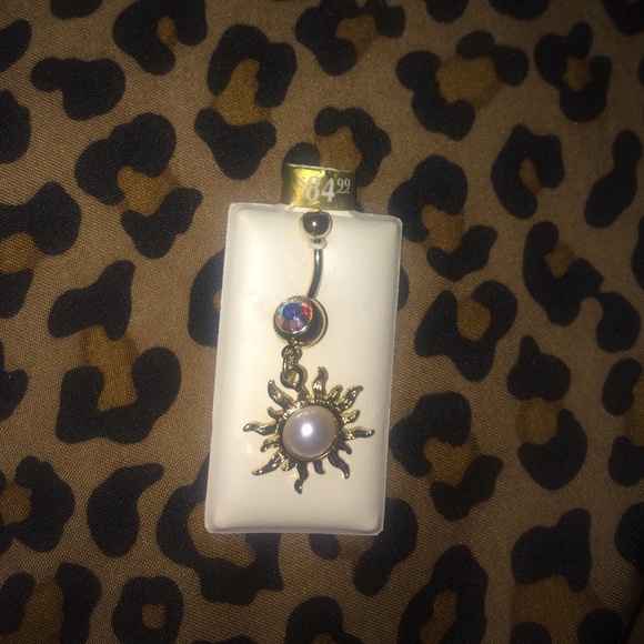 Gold belly ring NEVER worn! Buy! Don't just like