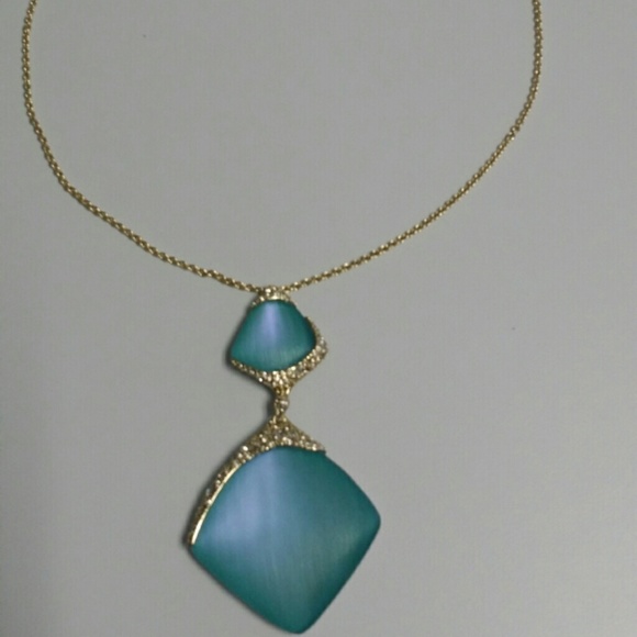 D/C.  Alexis Bittar Lucite and Crystal Necklace - Picture 2 of 2