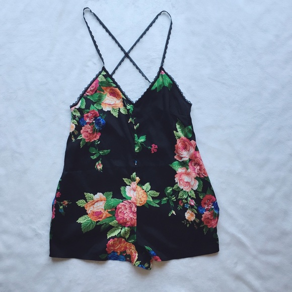 Nasty Gal floral romper