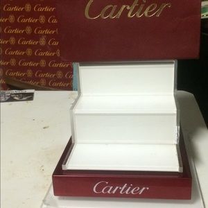 Cartier small leather goods sunglasses display
