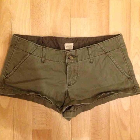 Hollister Olive Shorts