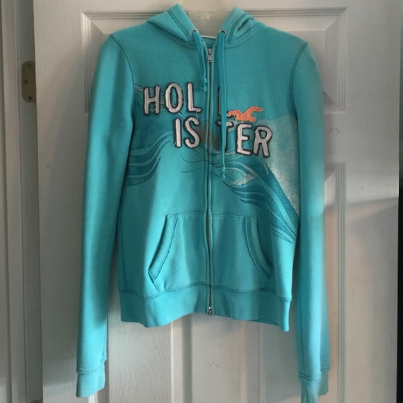 Hollister zip up with wave design - Picture 1 of 4