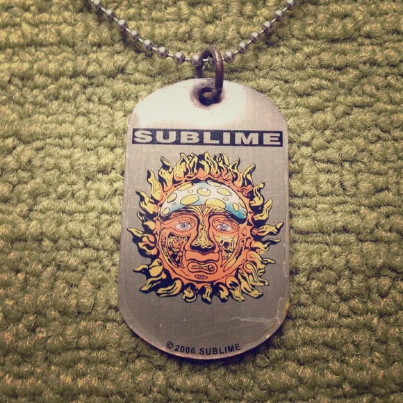 Sublime "dog tag" style necklace