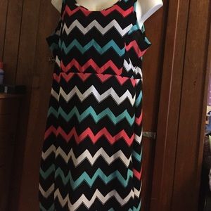 Chevron print dress