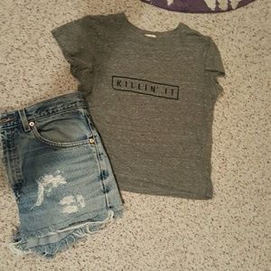 NWT brandy melville Killin it crop top