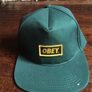 Green Obey SnapBack!!