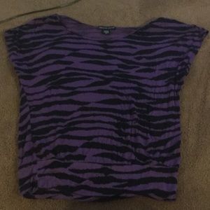 Purple zebra shirt