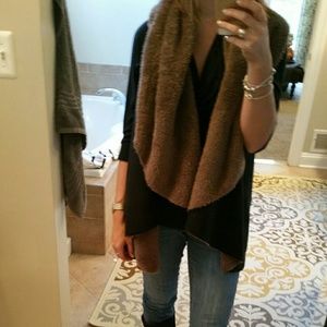 Steve Madden reversable sheepskin vest