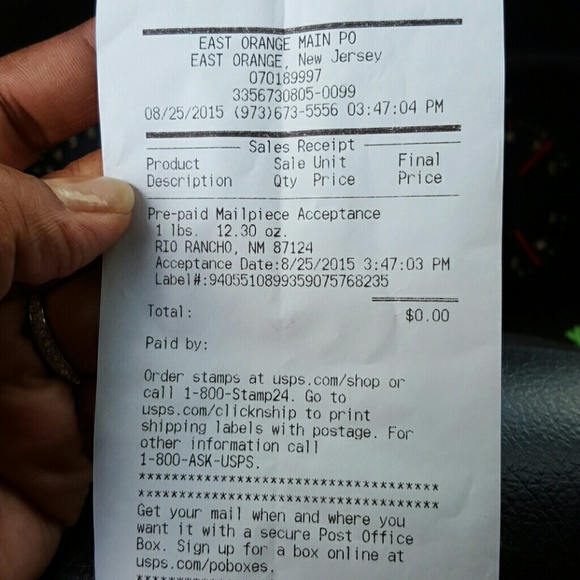 Sent item.