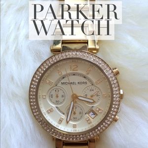 Gold Michael Kors Parker watch