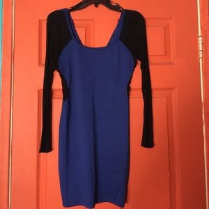 Blue/black dress