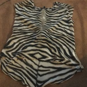 Black and white zebra shirt