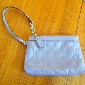 Authentic purple Coach wristlet